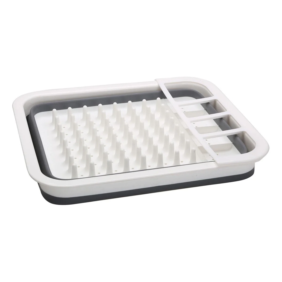 Collapsible-wares dish rack with cutlery holder K0201 - Image 3