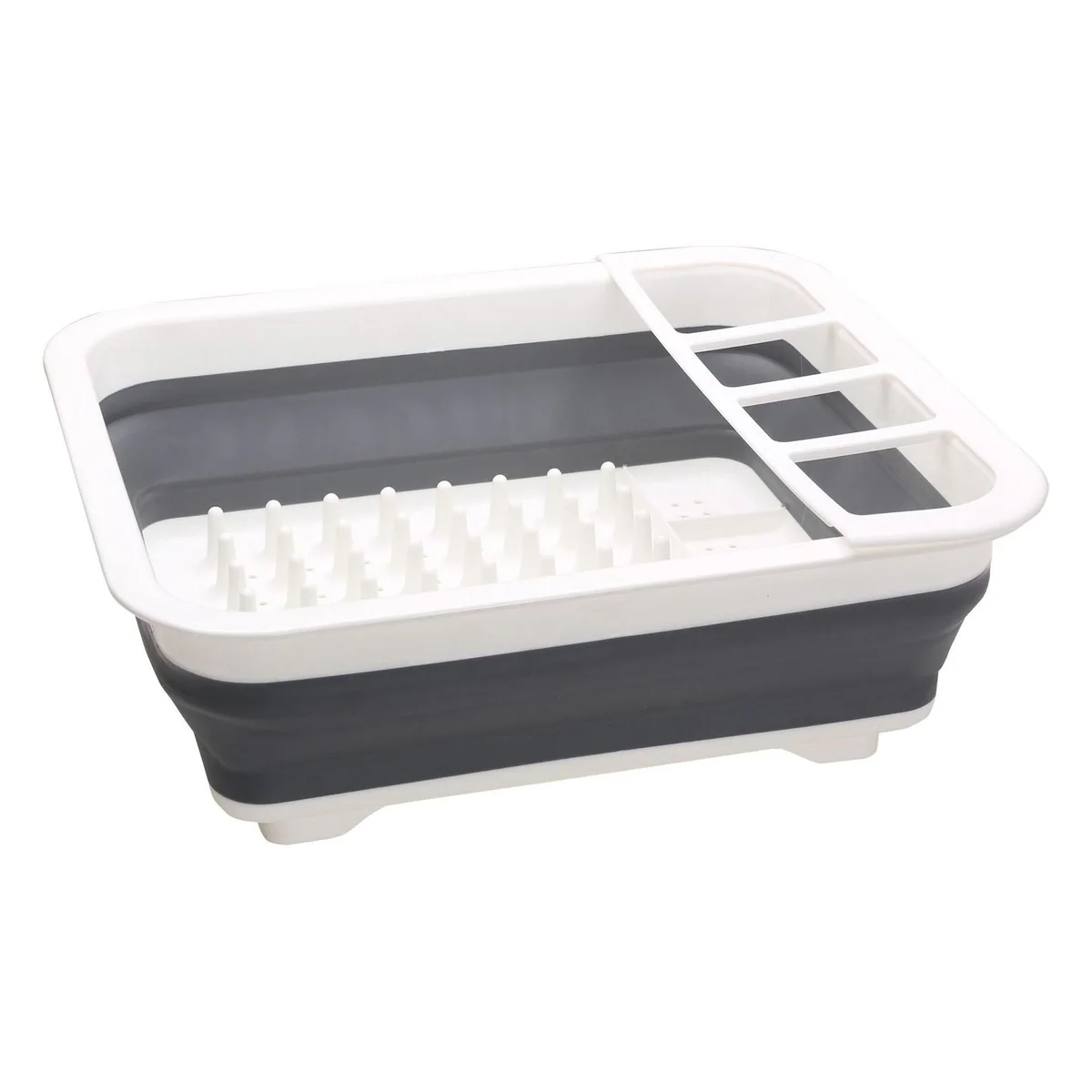 Collapsible-wares dish rack with cutlery holder K0201 - Image 5