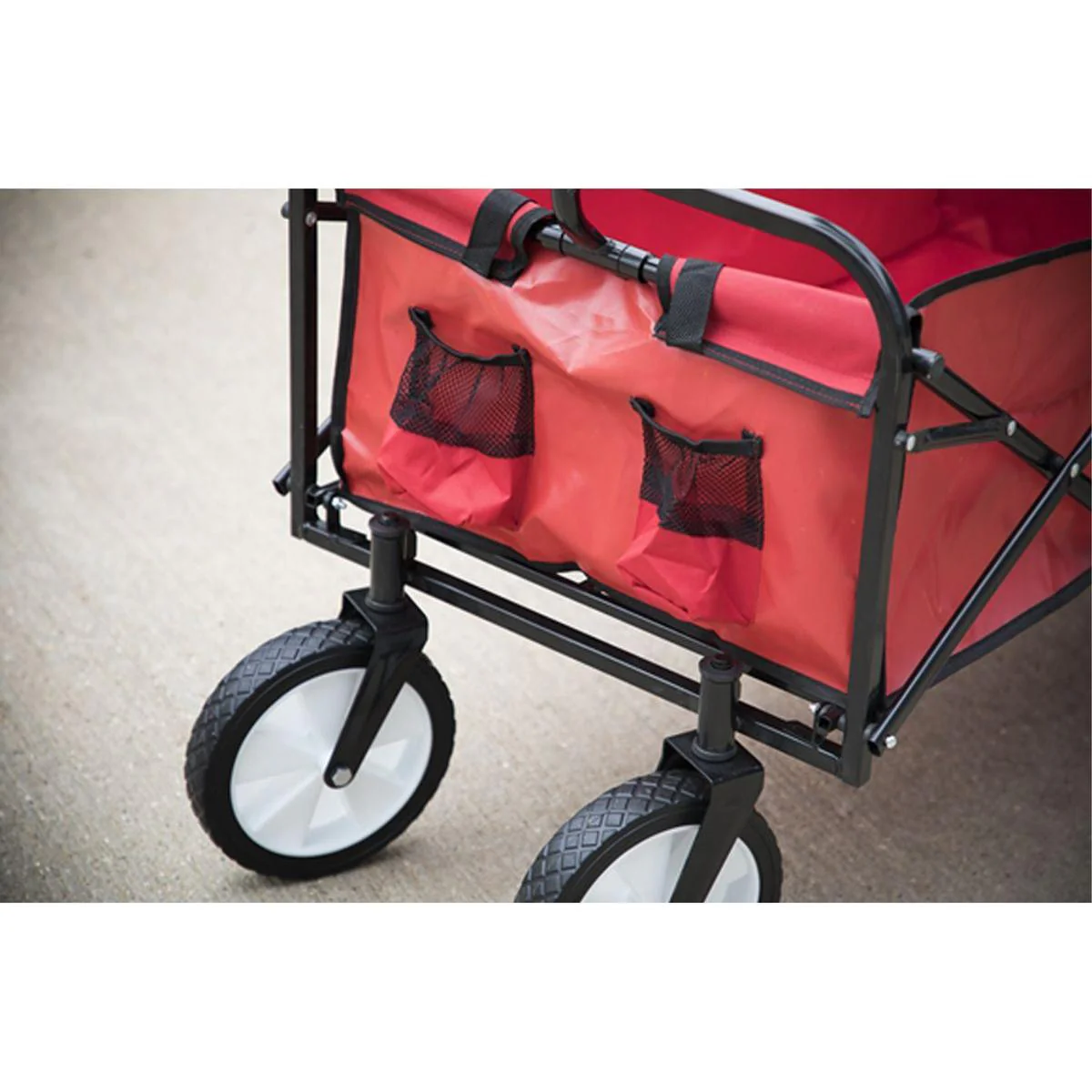Conveniently transport heavy items with Sealey Folding Canvas Trolley CST802 - Image 2
