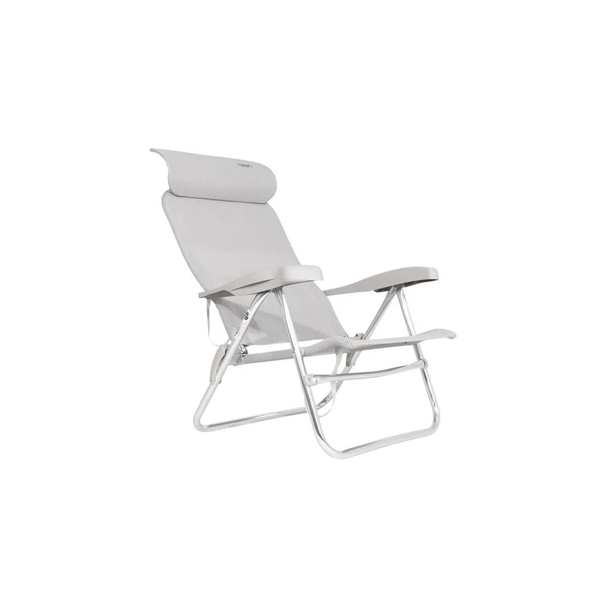 Crespo Beach Chair AL/205 Compact Light Grey - Image 2
