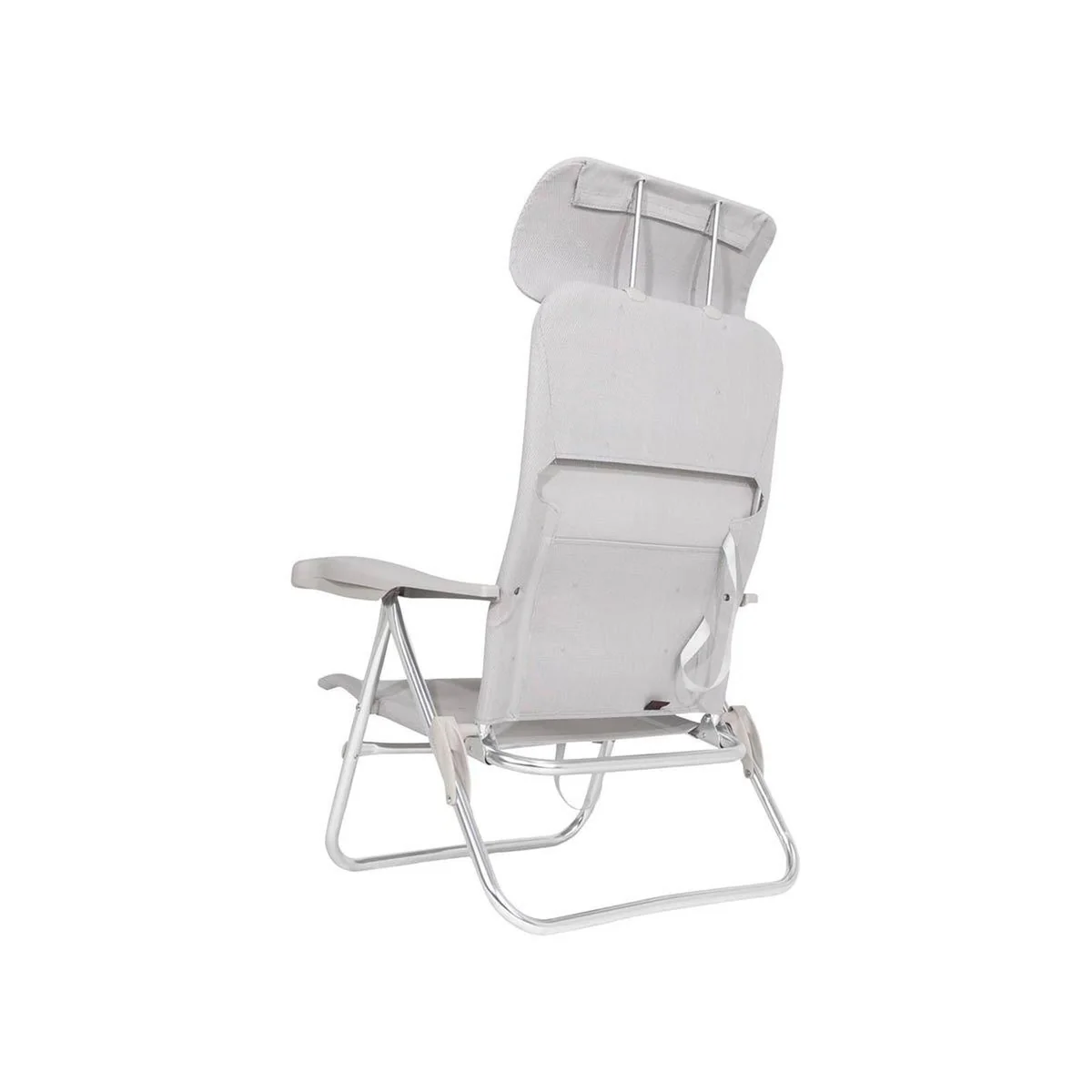 Crespo Beach Chair AL/205 Compact Light Grey - Image 4