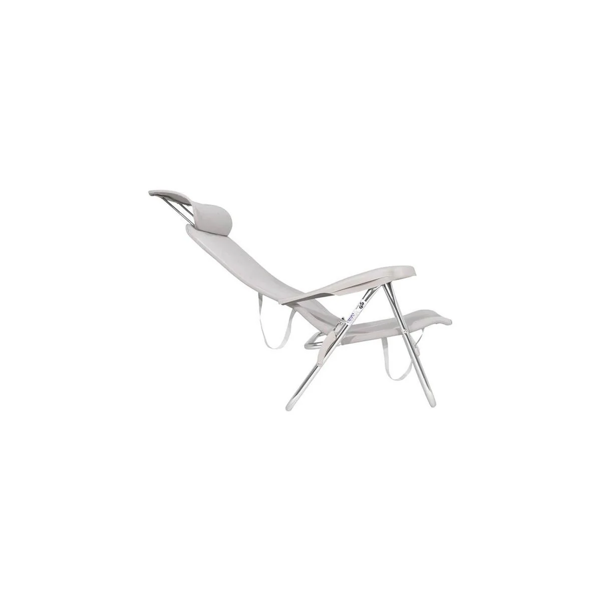 Crespo Beach Chair AL/205 Compact Light Grey - Image 5