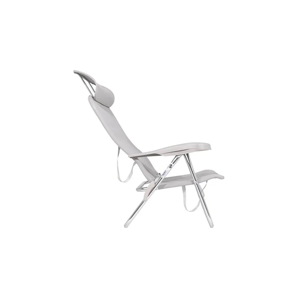 Crespo Beach Chair AL/205 Compact Light Grey - Image 6