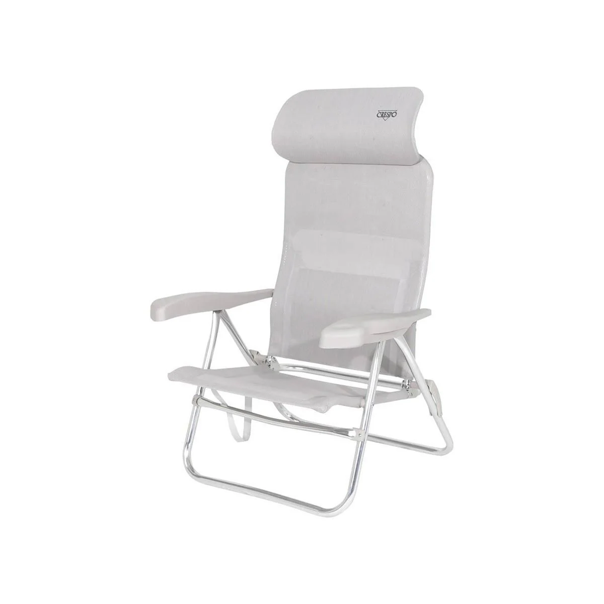 Crespo Beach Chair AL/205 Compact Light Grey - Image 9