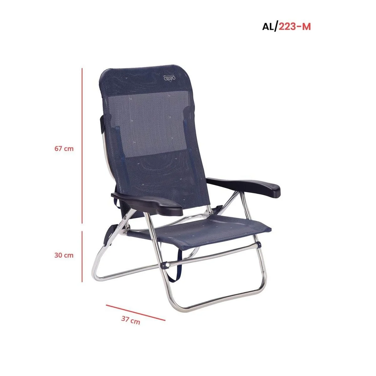 Crespo Beach Chair AL/223 Dark Blue - Image 3