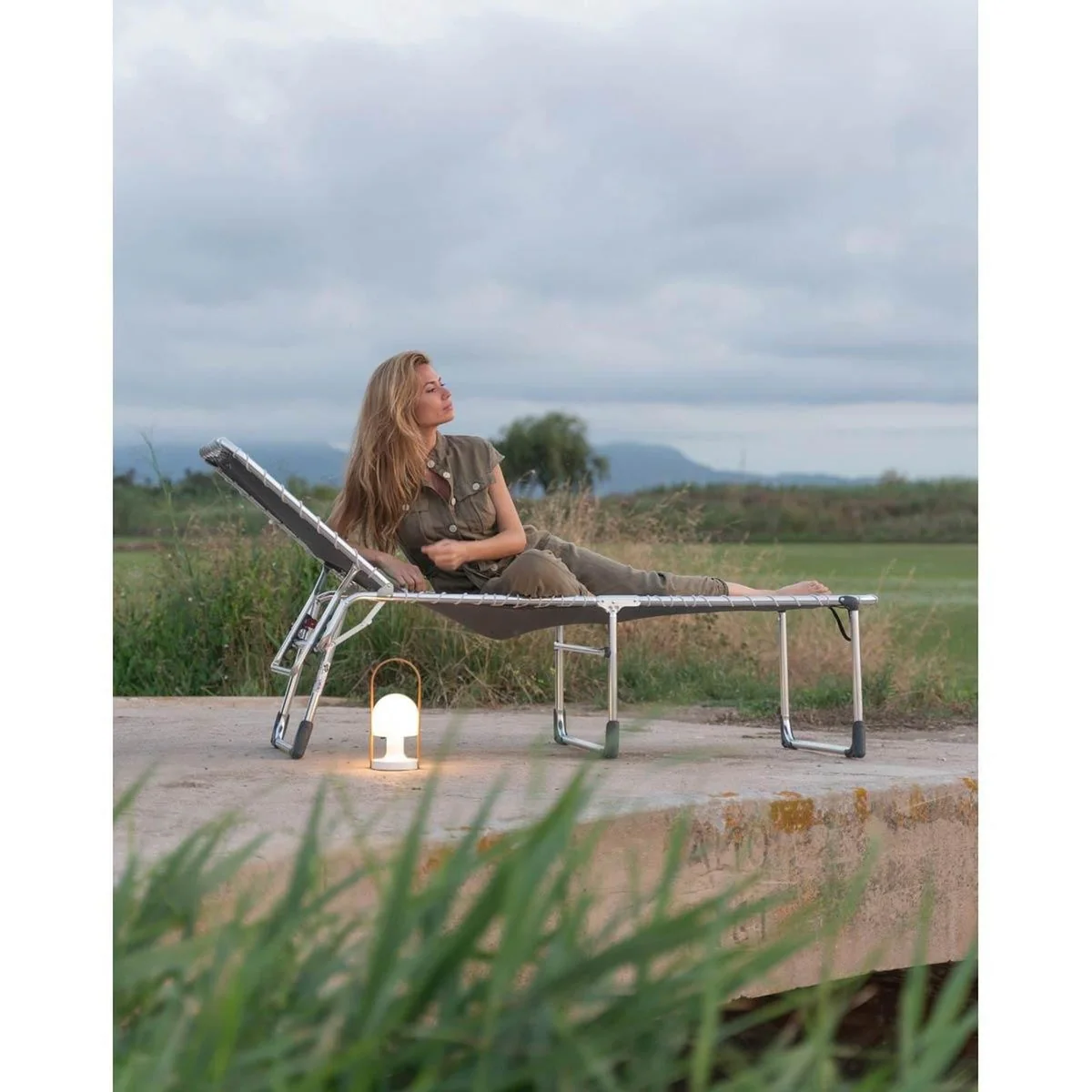 Crespo Lounger Low AL/367 Dark Grey - Image 3