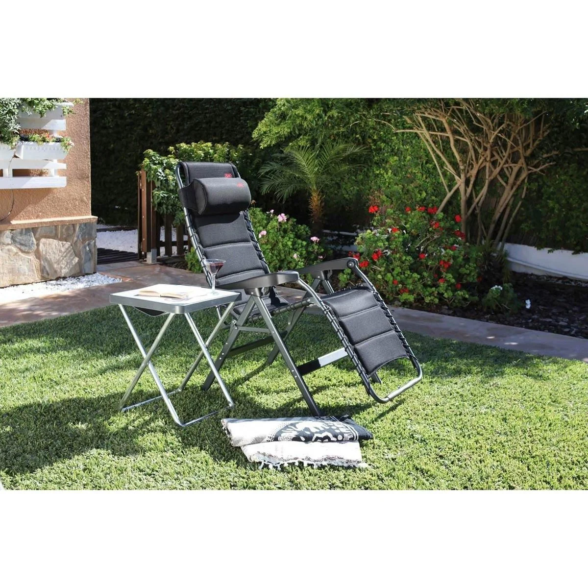 Crespo Zero Gravity Chair AL/232 Deluxe Dark Grey - Image 3