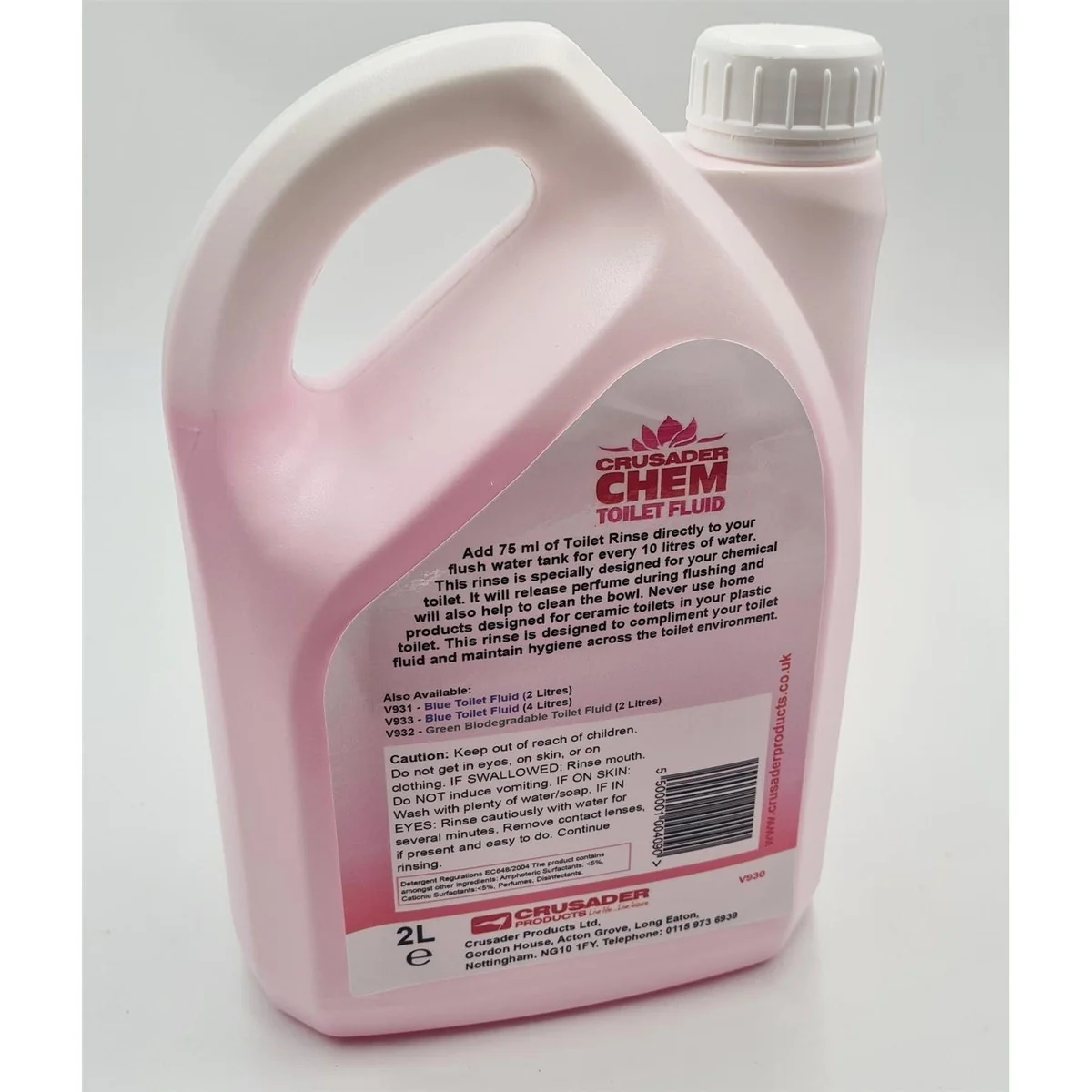Crusader Chem Chemical Toilet Fluid & Rinse 2L Pink - Image 2