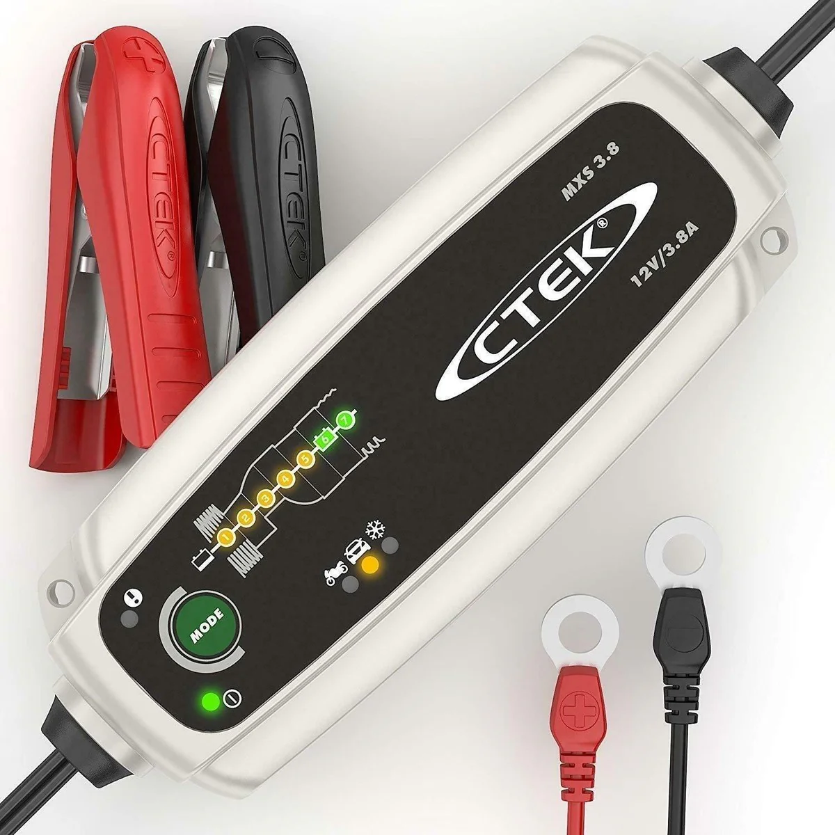 CTEK MXS 3.8 Battery Charger Charges & Maintains Car and Motorcycle Batteries - Image 3