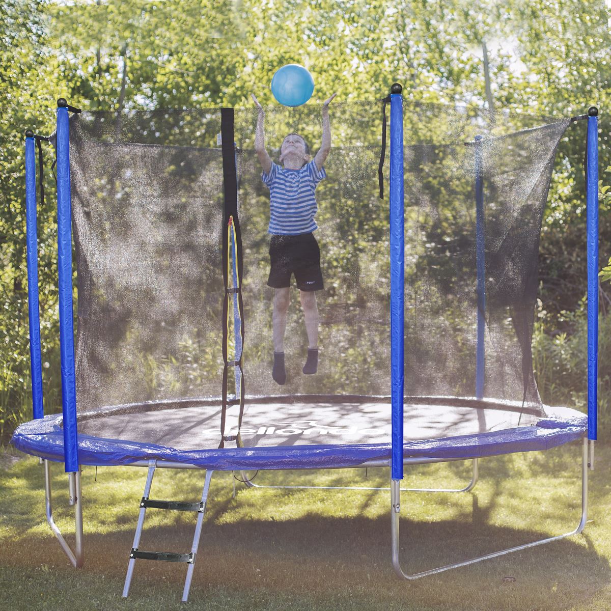 Dellonda 10ft Heavy-Duty Outdoor Trampoline with Safety Enclosure Net - Image 4