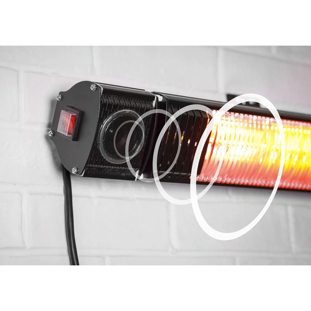 Dellonda 2000W Infrared Outdoor Patio Heater with Speakers - Image 9