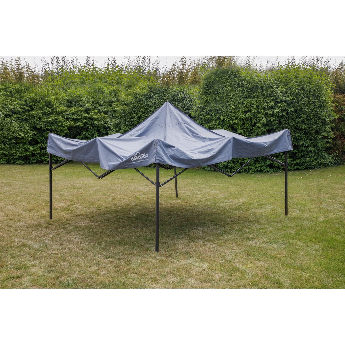 Dellonda 2x2m Pop-Up Gazebo Heavy Duty  Carry Bag Rope Stakes & Weight Grey - Image 9