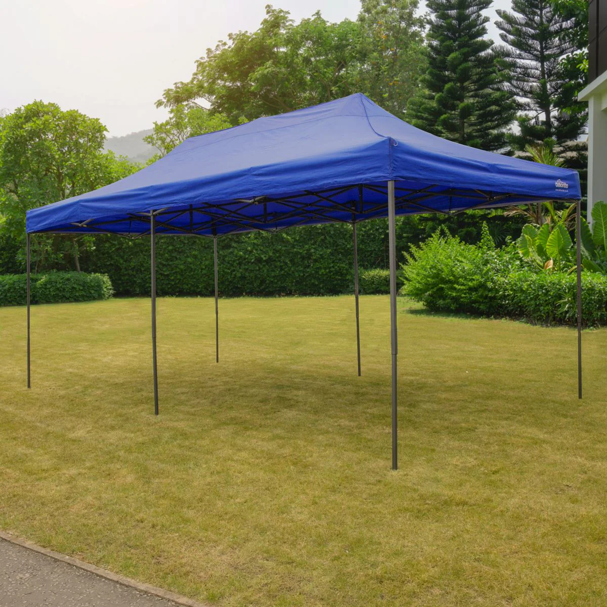 Dellonda 3x6m Pop-Up Gazebo Heavy Duty Carry Bag Rope Stakes & Weight Blue - Image 7