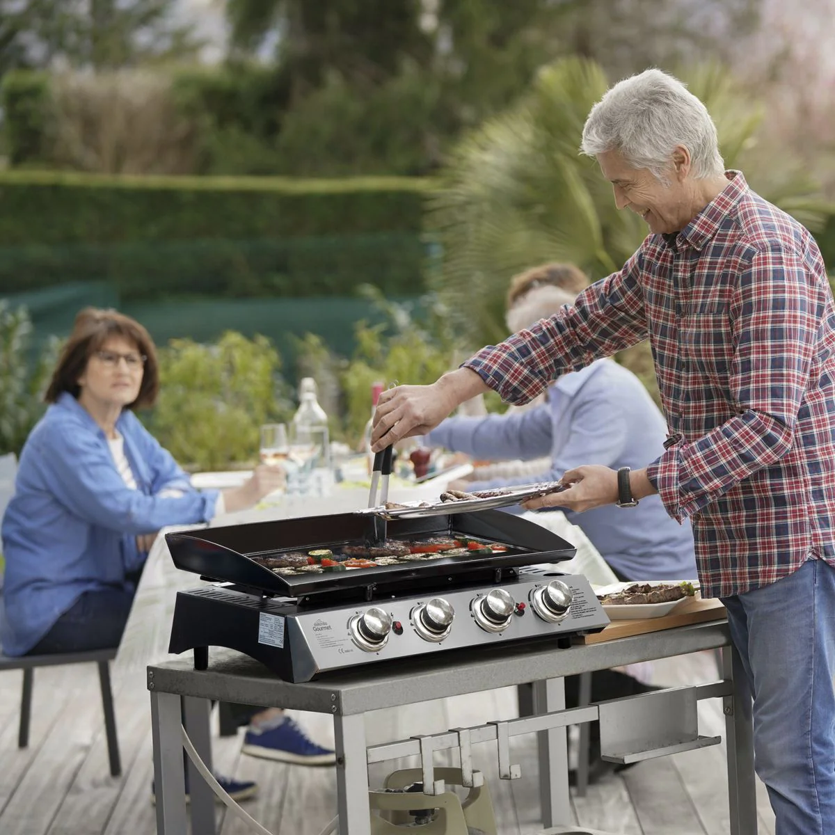 Dellonda 4 Burner 10kW Portable Gas Plancha - Stainless Steel - Image 14