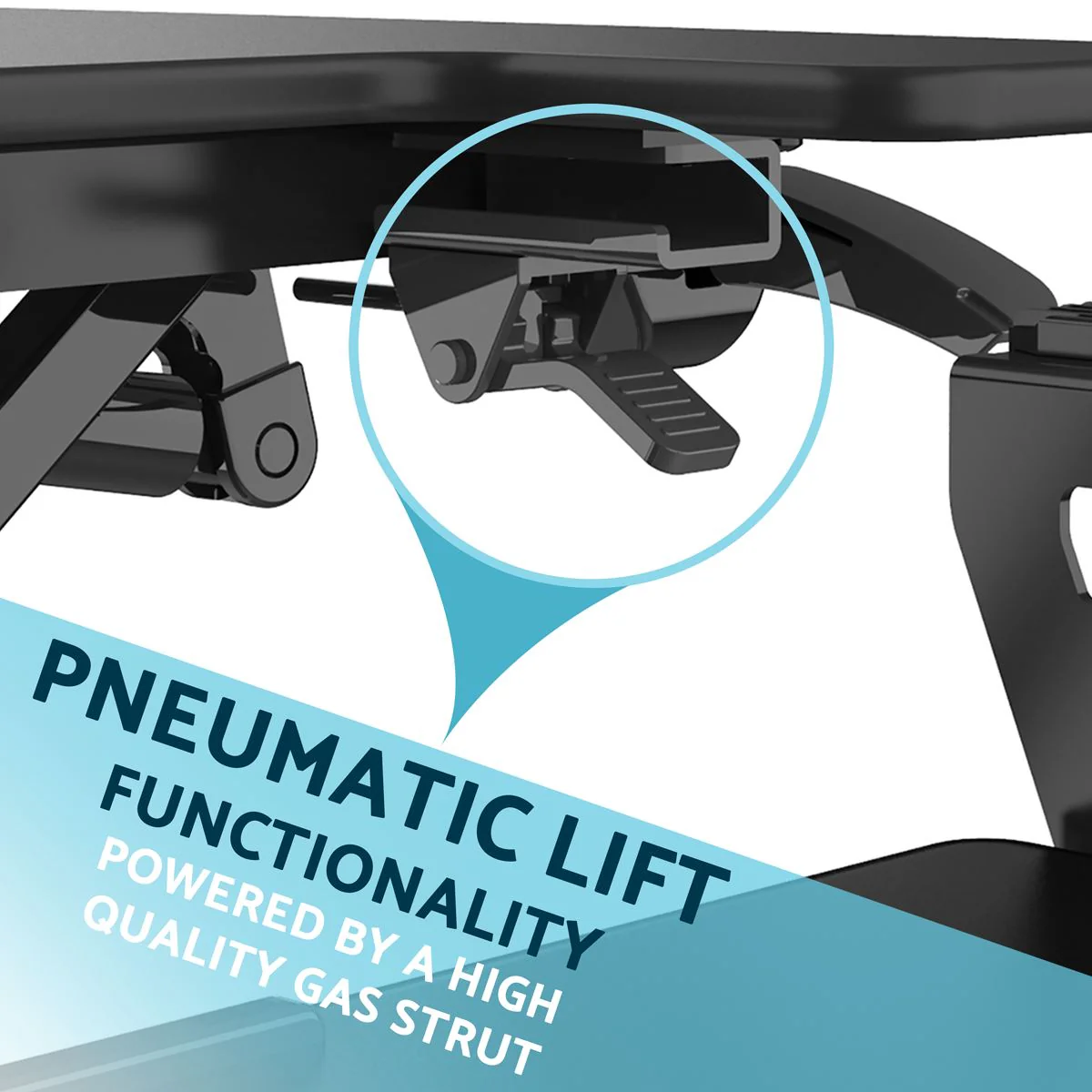 Dellonda 71cm Adjustable-Height Standing Desk Riser 15kg Capacity DH14 - Image 11