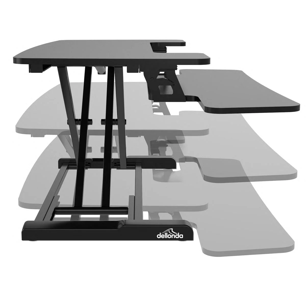 Dellonda 89cm Adjustable-Height Standing Desk Riser 15kg Capacity DH15 - Image 3