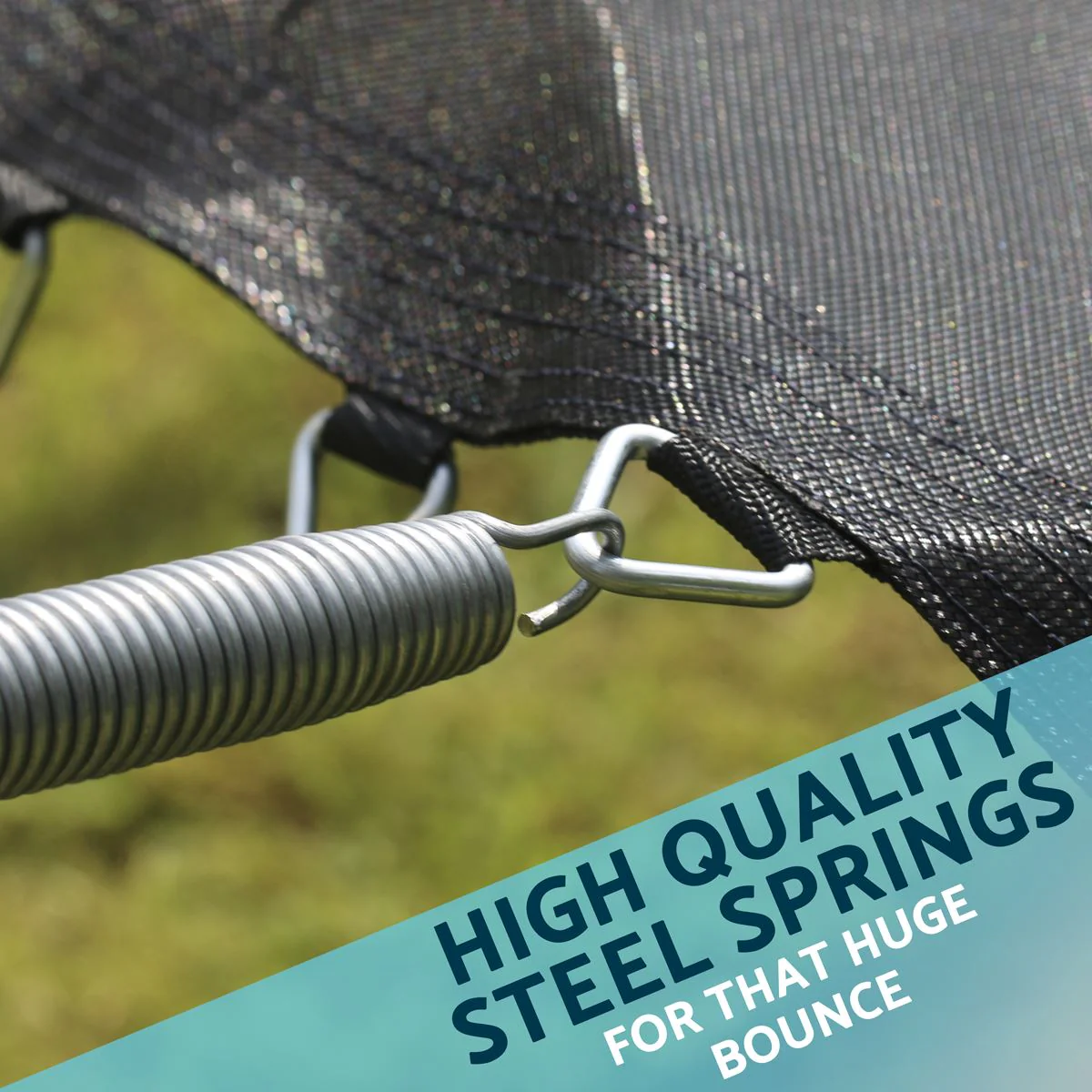 Dellonda 8ft Heavy-Duty Outdoor Trampoline with Safety Enclosure Net - Image 7
