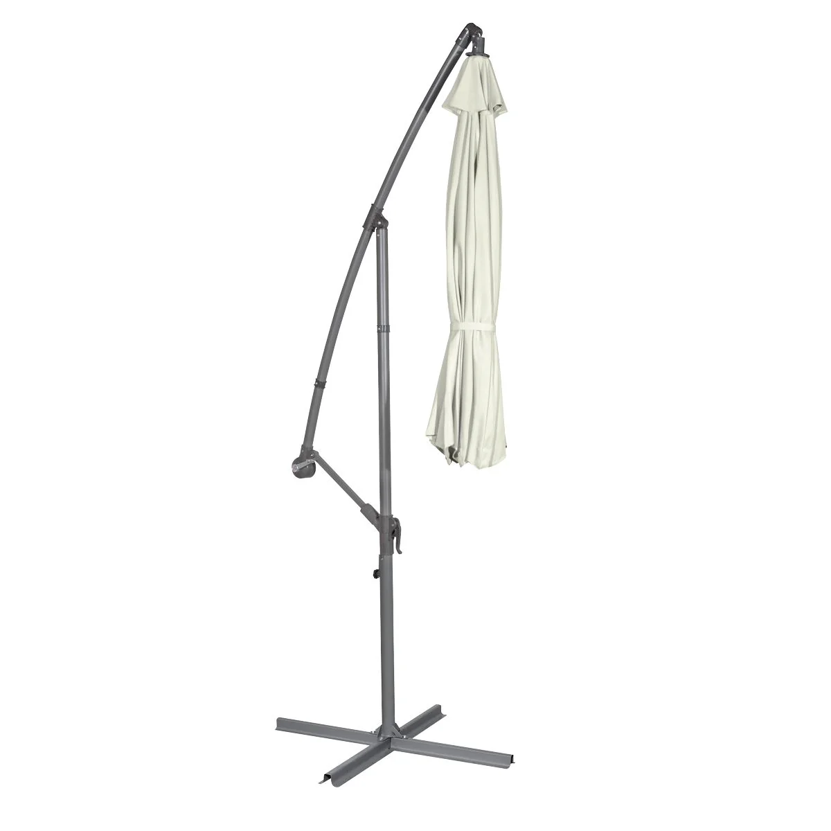 Dellonda Banana Parasol with Cover 3m - Cream DG265 - Image 2