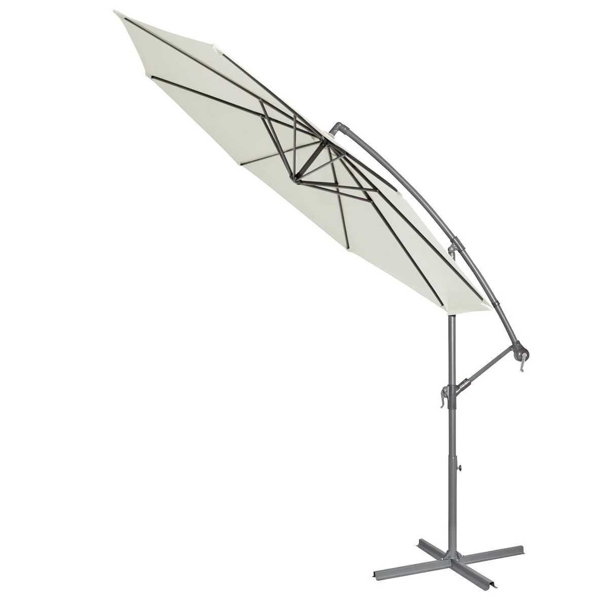 Dellonda Banana Parasol with Cover 3m - Cream DG265 - Image 8