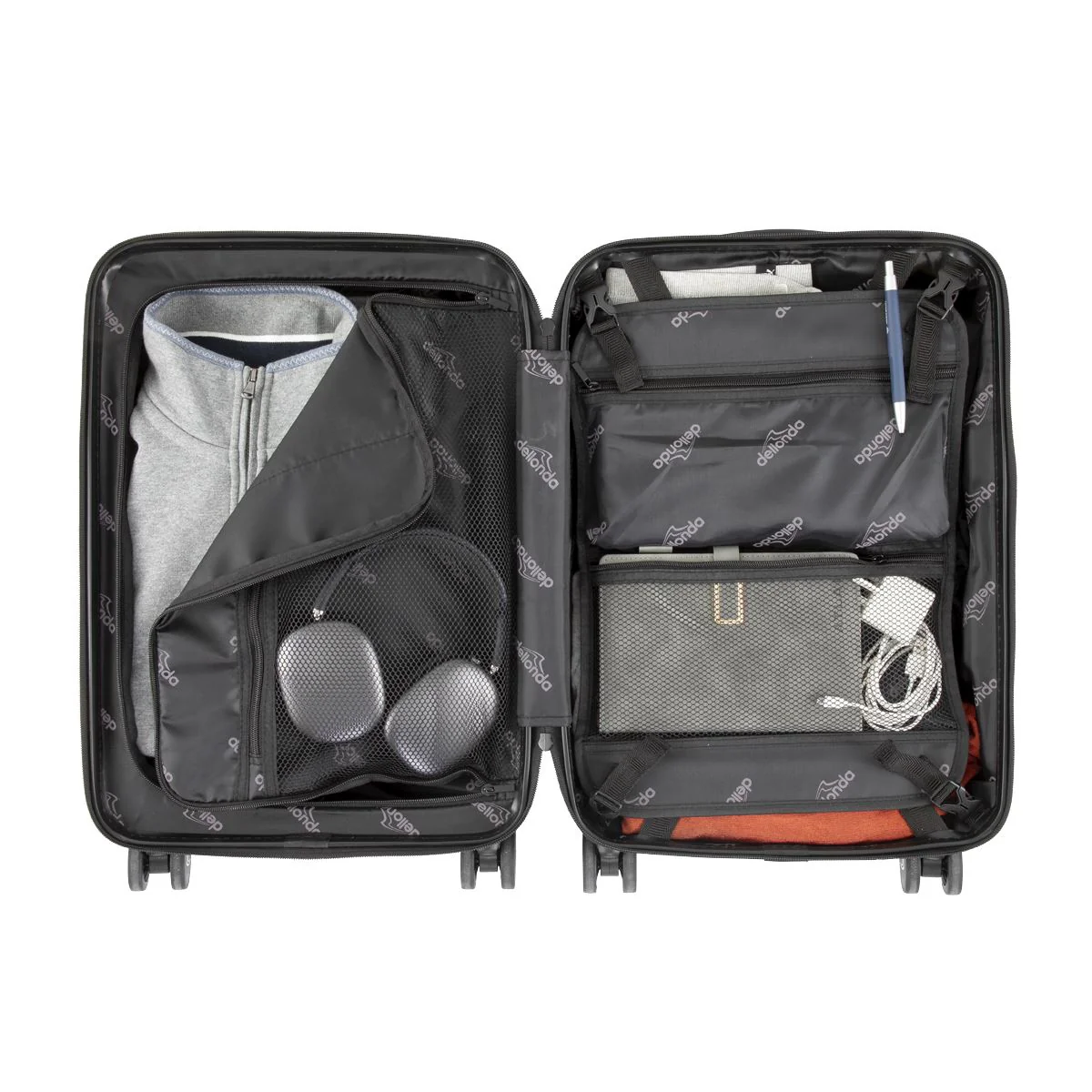 Dellonda Cabin Size Luggage with Laptop Compartments & Dual TSA Lock 20" - Image 7