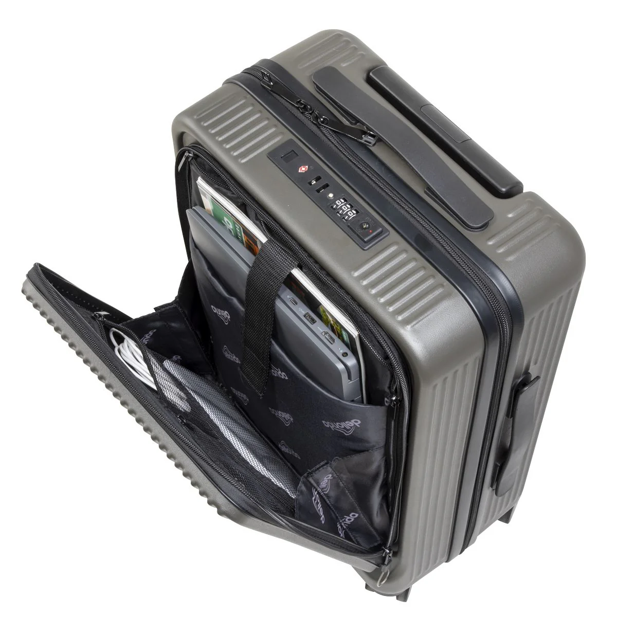 Dellonda Cabin Size Luggage with Laptop Compartments & Dual TSA Lock 20" - Image 8