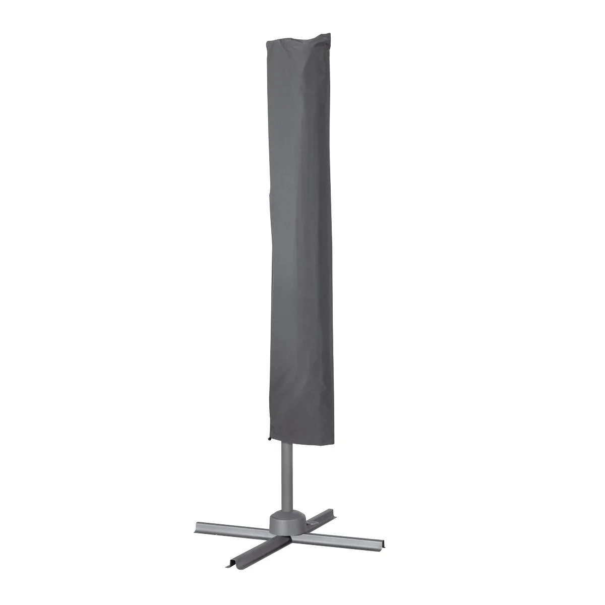 Dellonda Cantilever Parasol with 360 Rotation, Tilt & Cover 3m - Grey - Image 4