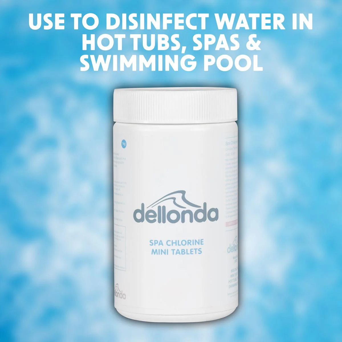 Dellonda Chlorine Mini Tabs for Hot Tubs/Spas & Swimming Pools 1kg DL51 - Image 5