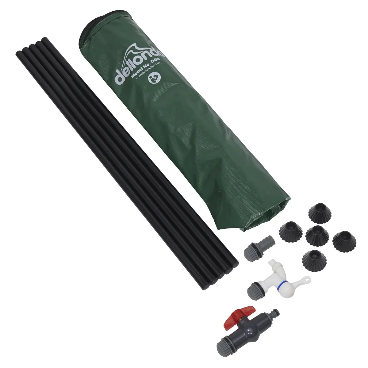 Dellonda Collapsible PVC Garden Water Butt with Zipped Lid & Drain Tap 100L - Image 4