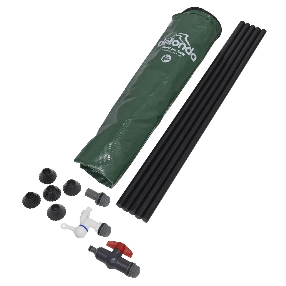 Dellonda Collapsible PVC Garden Water Butt with Zipped Lid & Drain Tap 100L - Image 5
