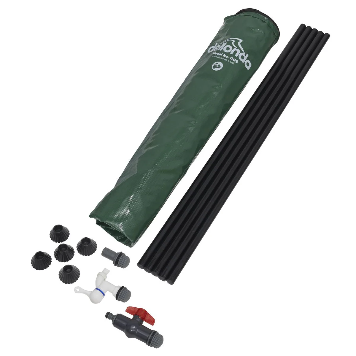 Dellonda Collapsible PVC Garden Water Butt with Zipped Lid & Drain Tap 250L - Image 6