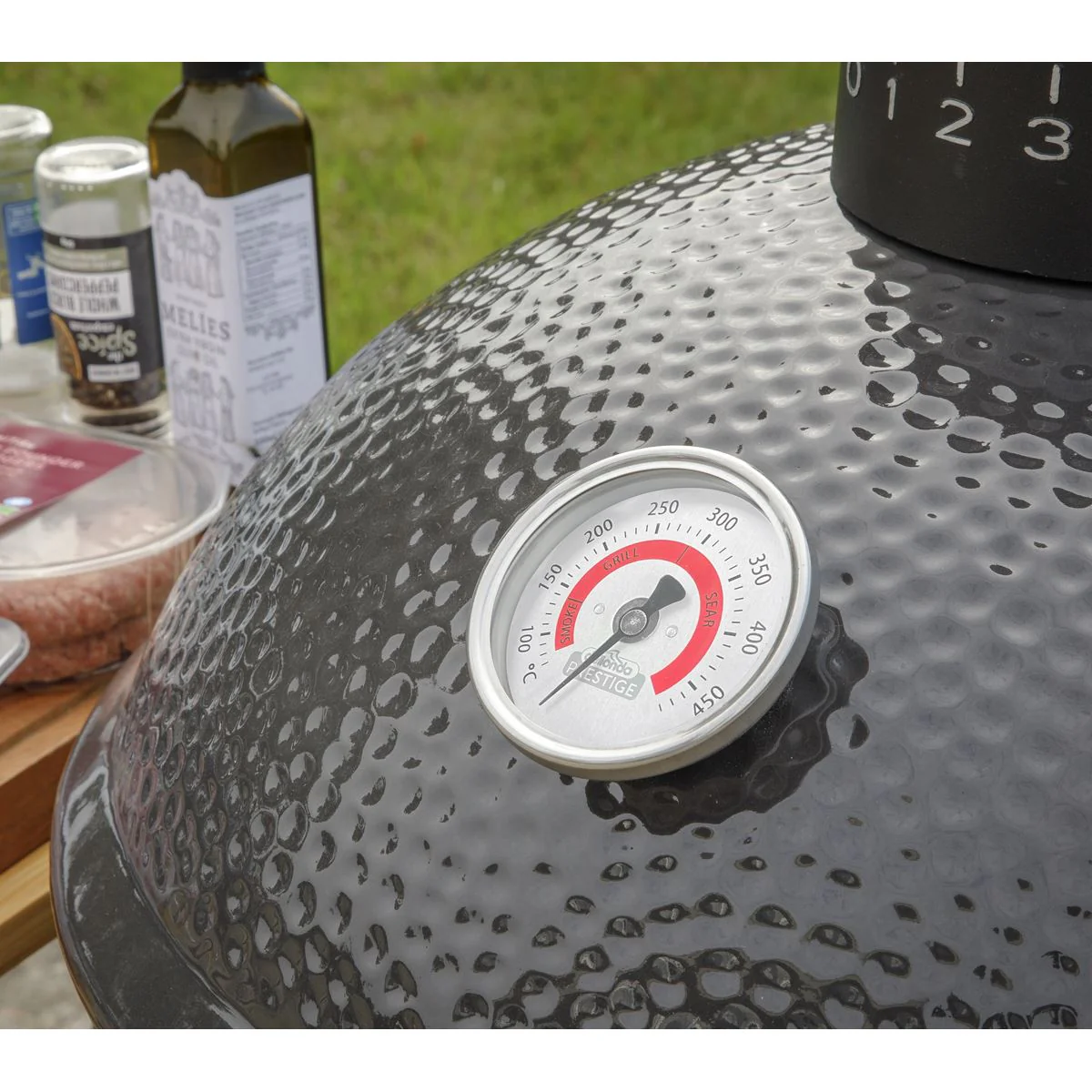 Dellonda Deluxe 16"(40cm) Ceramic Kamado Style BBQ DG158 - Image 11