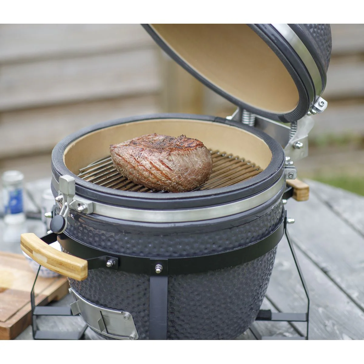 Dellonda Deluxe 16"(40cm) Ceramic Kamado Style BBQ DG158 - Image 14