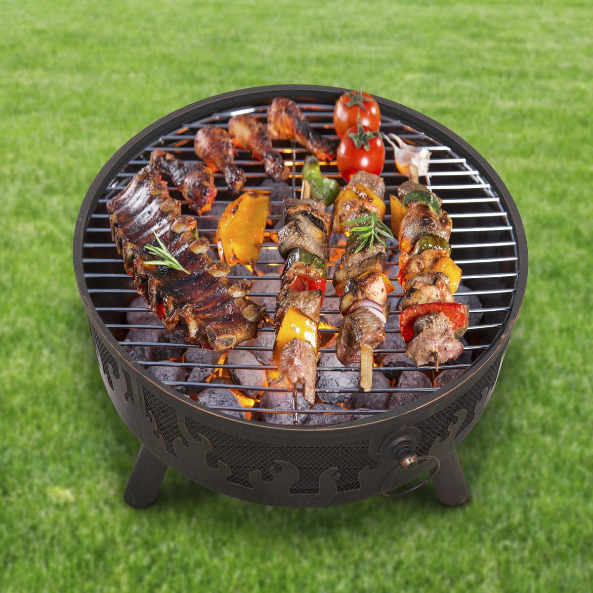 Dellonda Deluxe Outdoor Firepit - Image 3