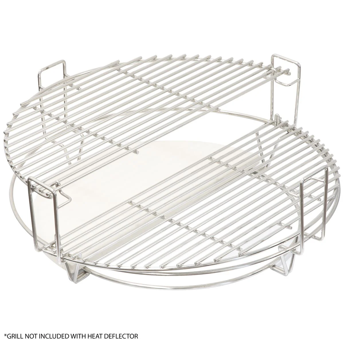 Dellonda Halfmoon Ceramic Heat Deflector Plates for Kamado BBQs 15"(38cm) 2pc - Image 4