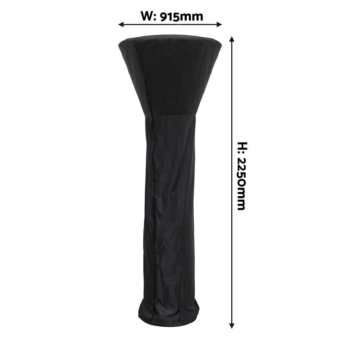 Dellonda Heavy-Duty Water-Resistant Tower Patio Heater Cover - Image 4