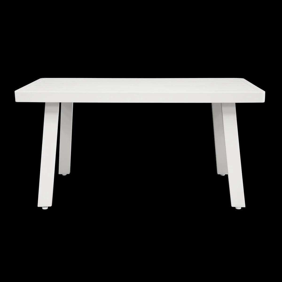 Dellonda Kyoto White 3 Piece Outdoor Garden Corner Sofa & Coffee Table Set - Image 8
