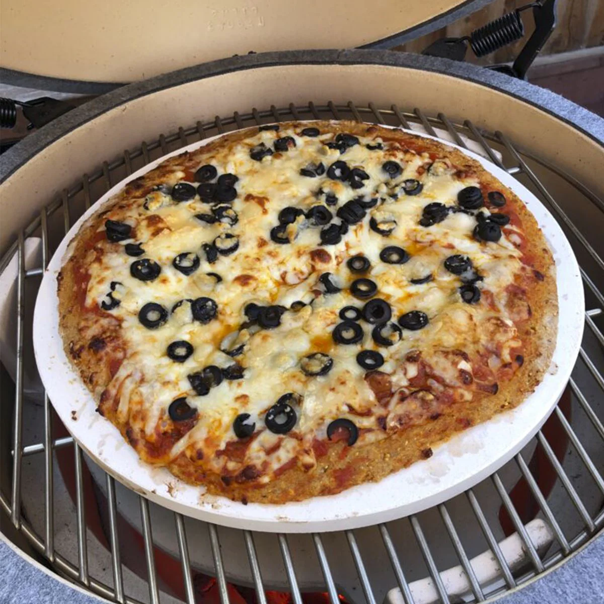 Dellonda Pizza Stone for Kamado BBQs 15"(38cm) DG184 - Image 6