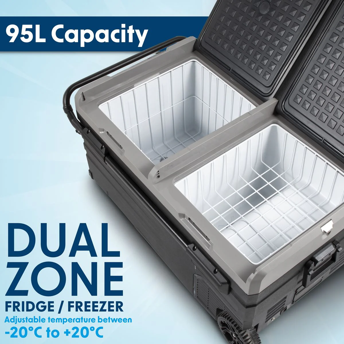 Dellonda Portable Fridge Freezer/Cool Box with LED Display 95L DL128 - Image 6