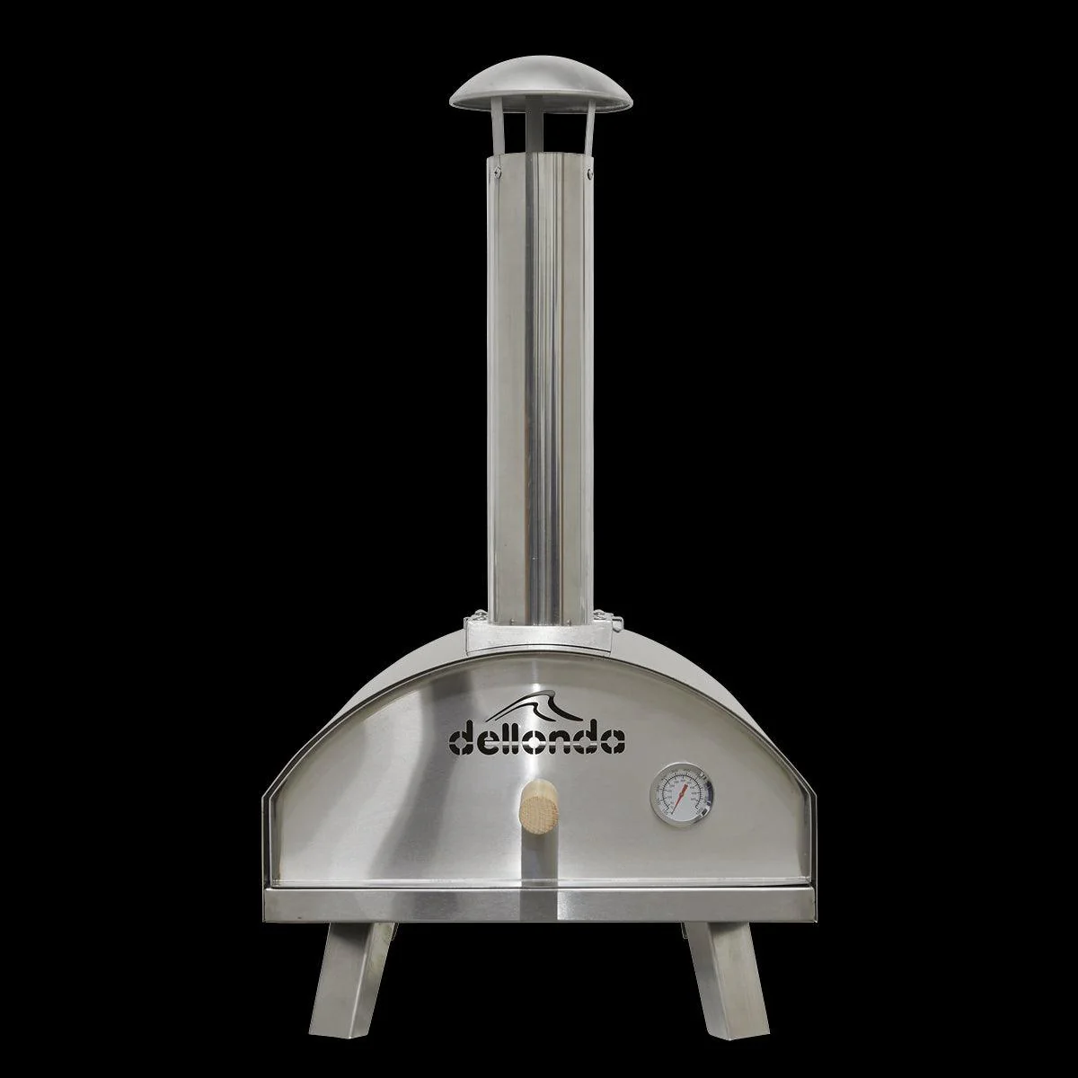 Dellonda Portable Wood-Fired Pizza Oven and Smoking Oven Stainless Steel - Image 10