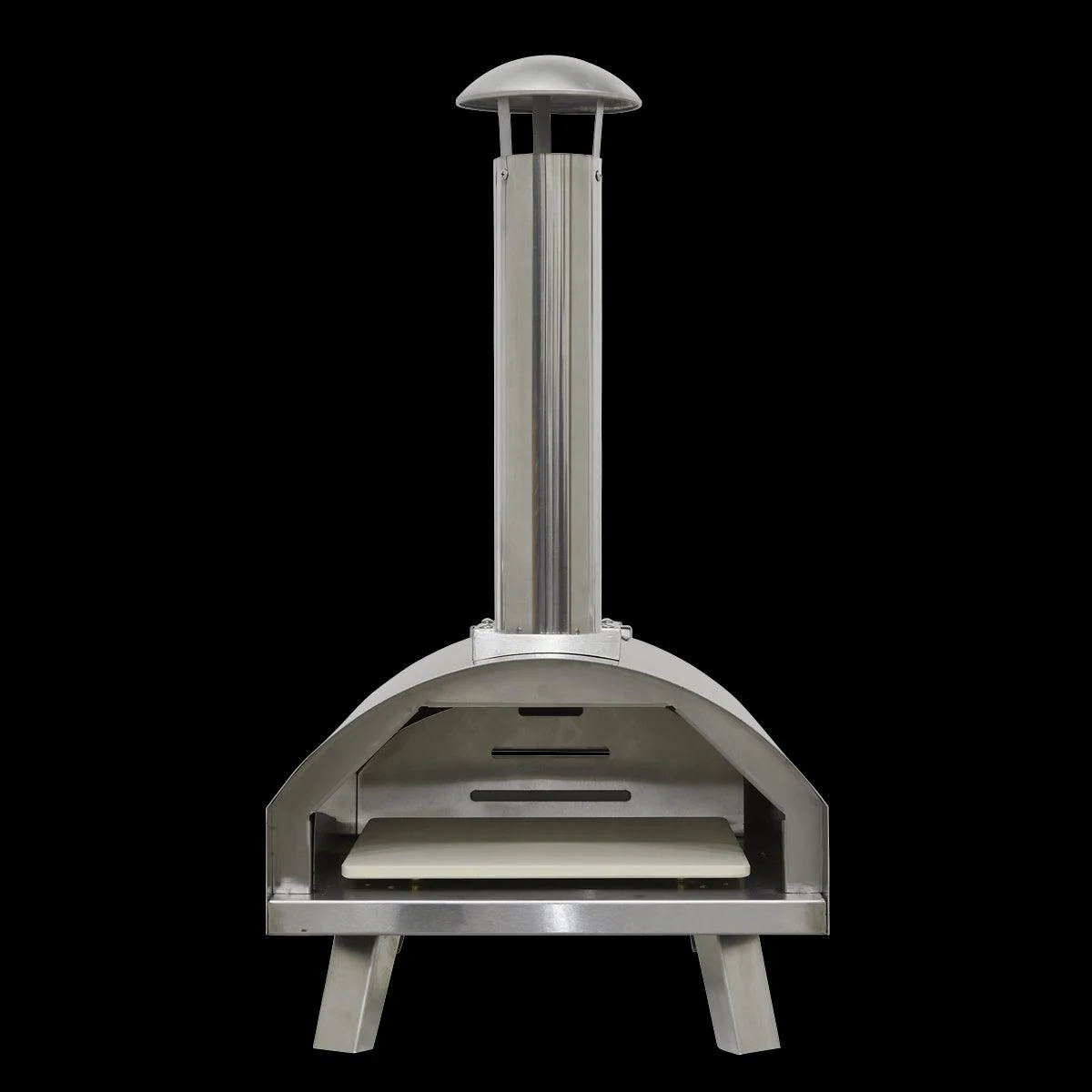 Dellonda Portable Wood-Fired Pizza Oven and Smoking Oven Stainless Steel - Image 11