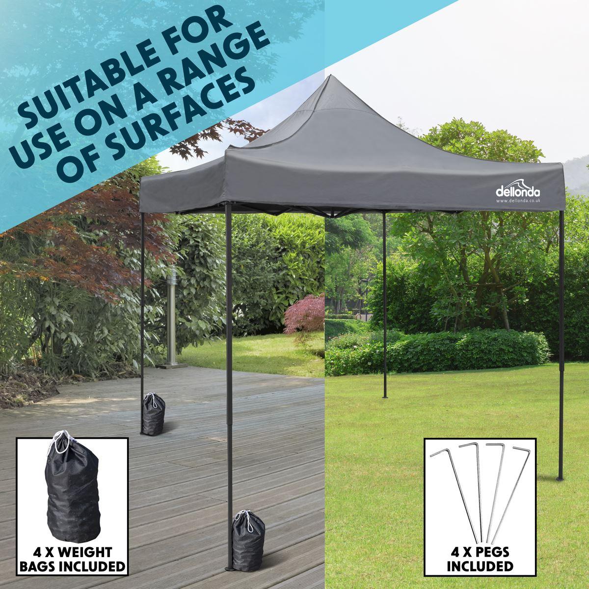 Dellonda Premium 3 x 3m Pop-Up Gazebo - Grey - Image 12