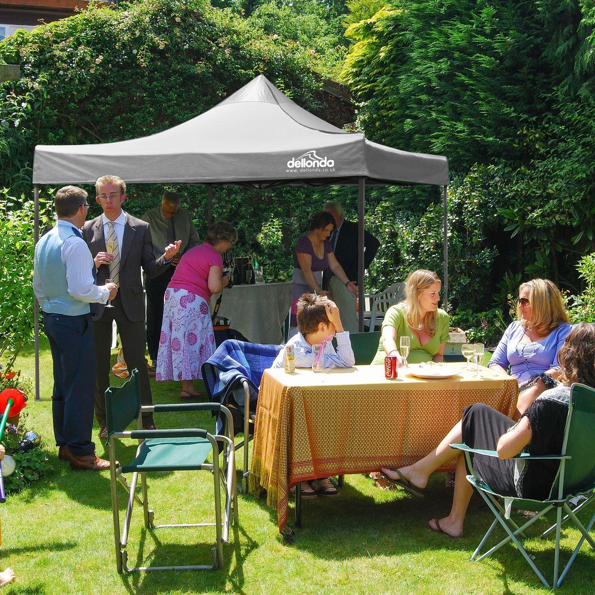 Dellonda Premium 3 x 3m Pop-Up Gazebo - Grey - Image 5