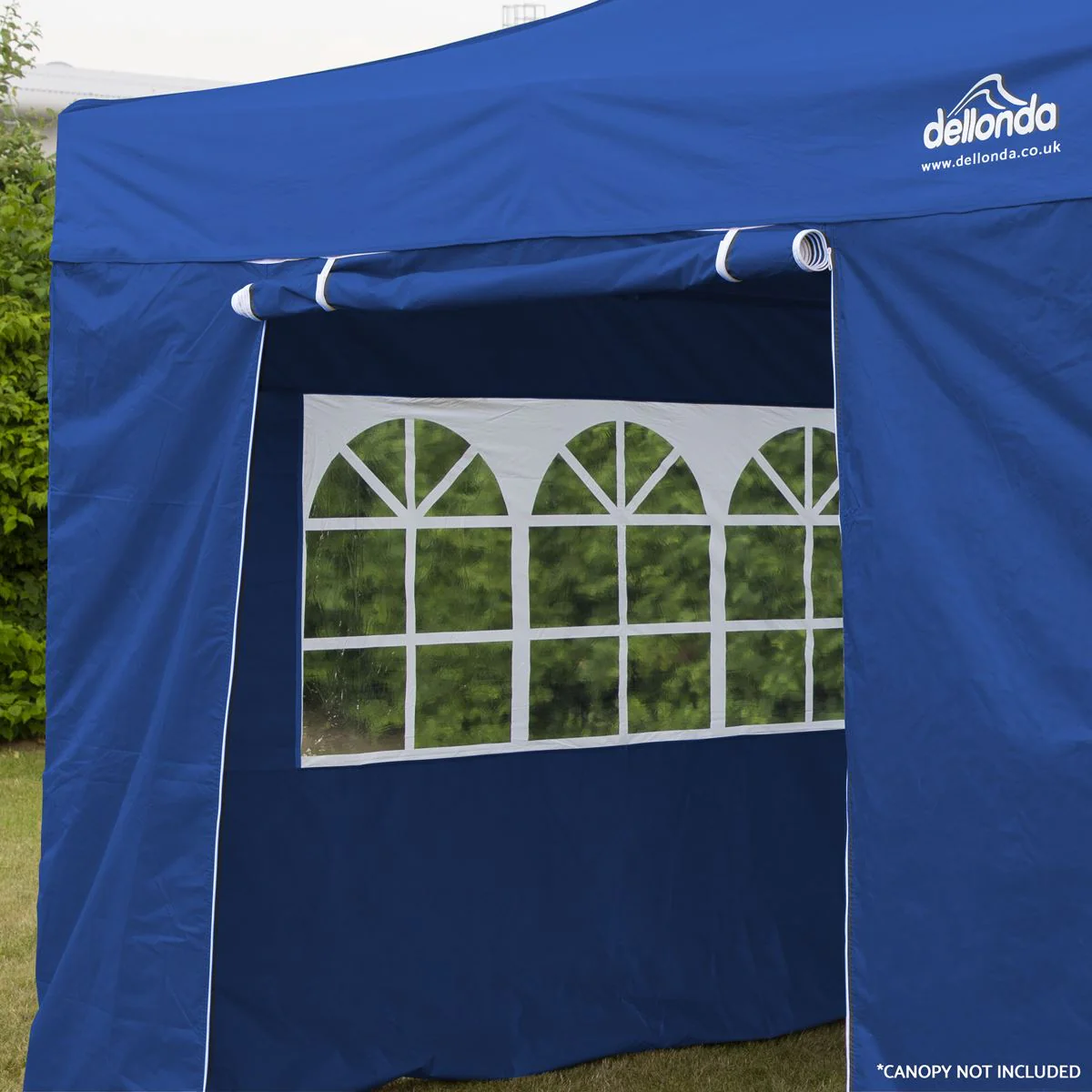Dellonda Side Walls/Doors/Windows for Gazebo/Marquee Fits 2 x 2m Models - Blue - Image 7