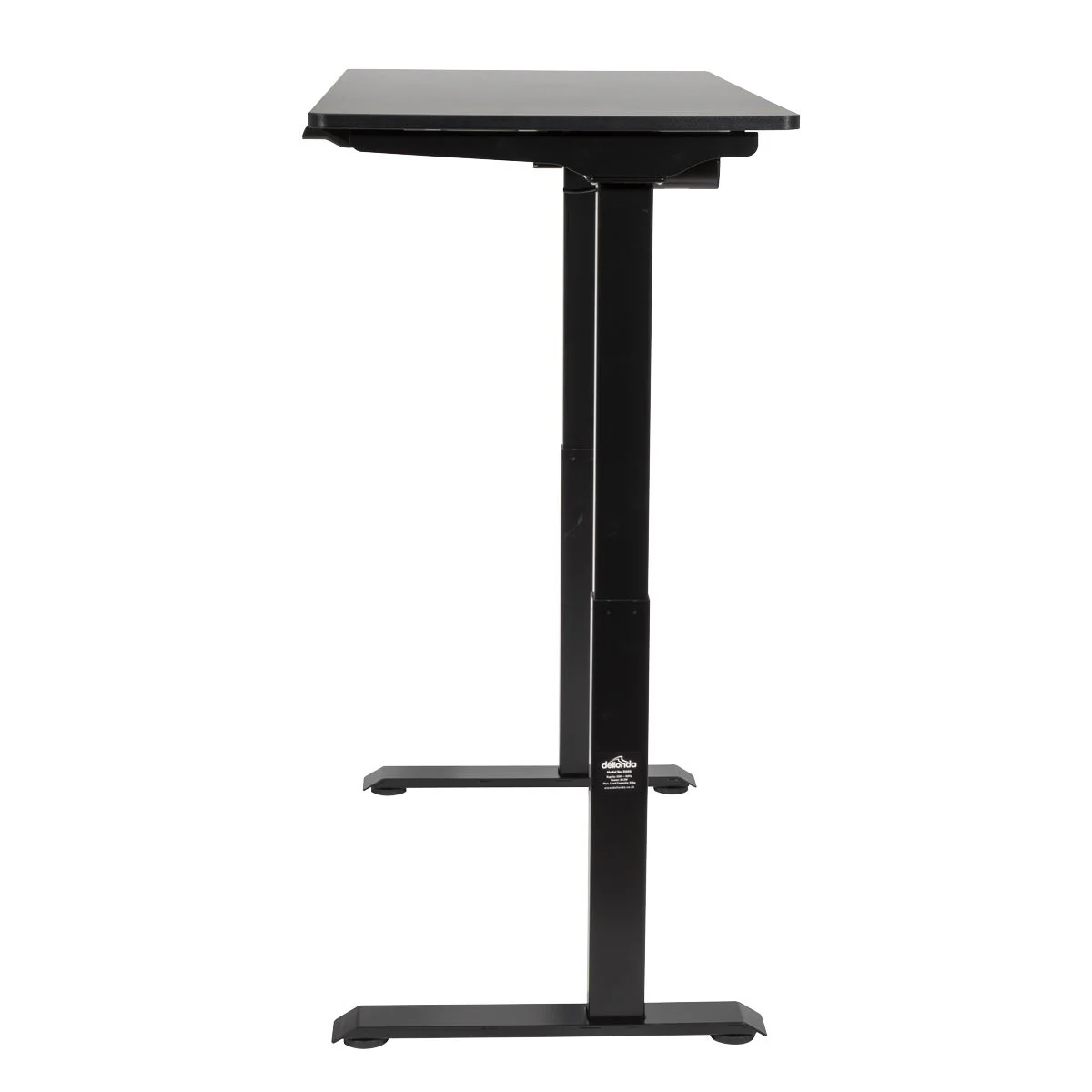 Dellonda Single Motor Adjustable-Height Electric Sit/Stand Desk - Black Desktop - Image 4