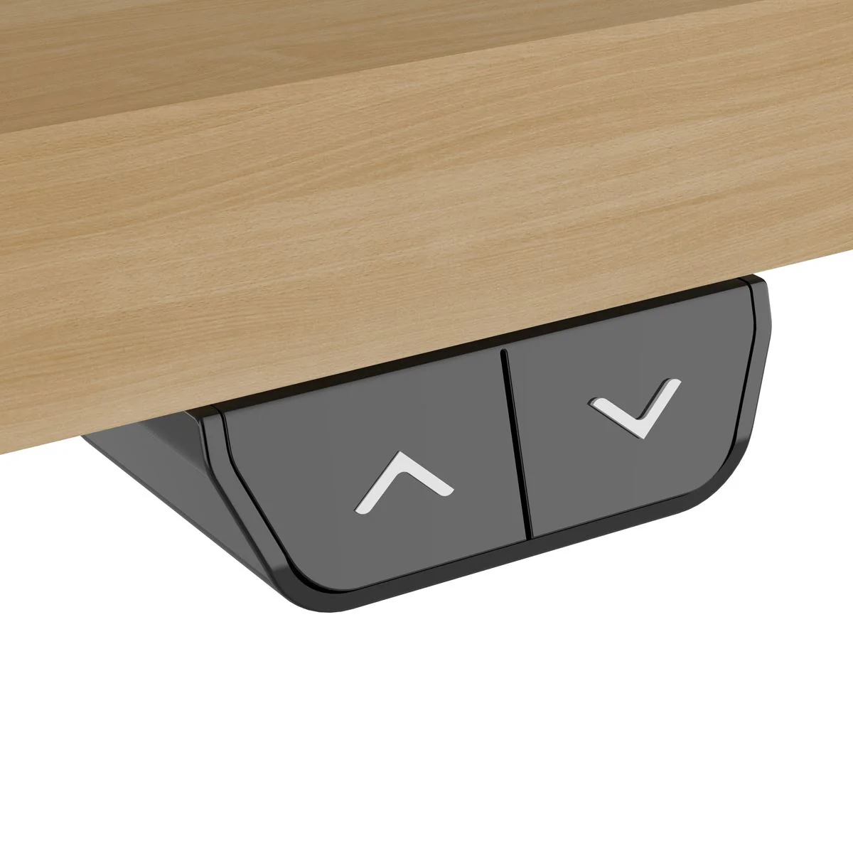 Dellonda Single Motor Adjustable-Height Electric Sit/Stand Desk - Oak Desktop - Image 6