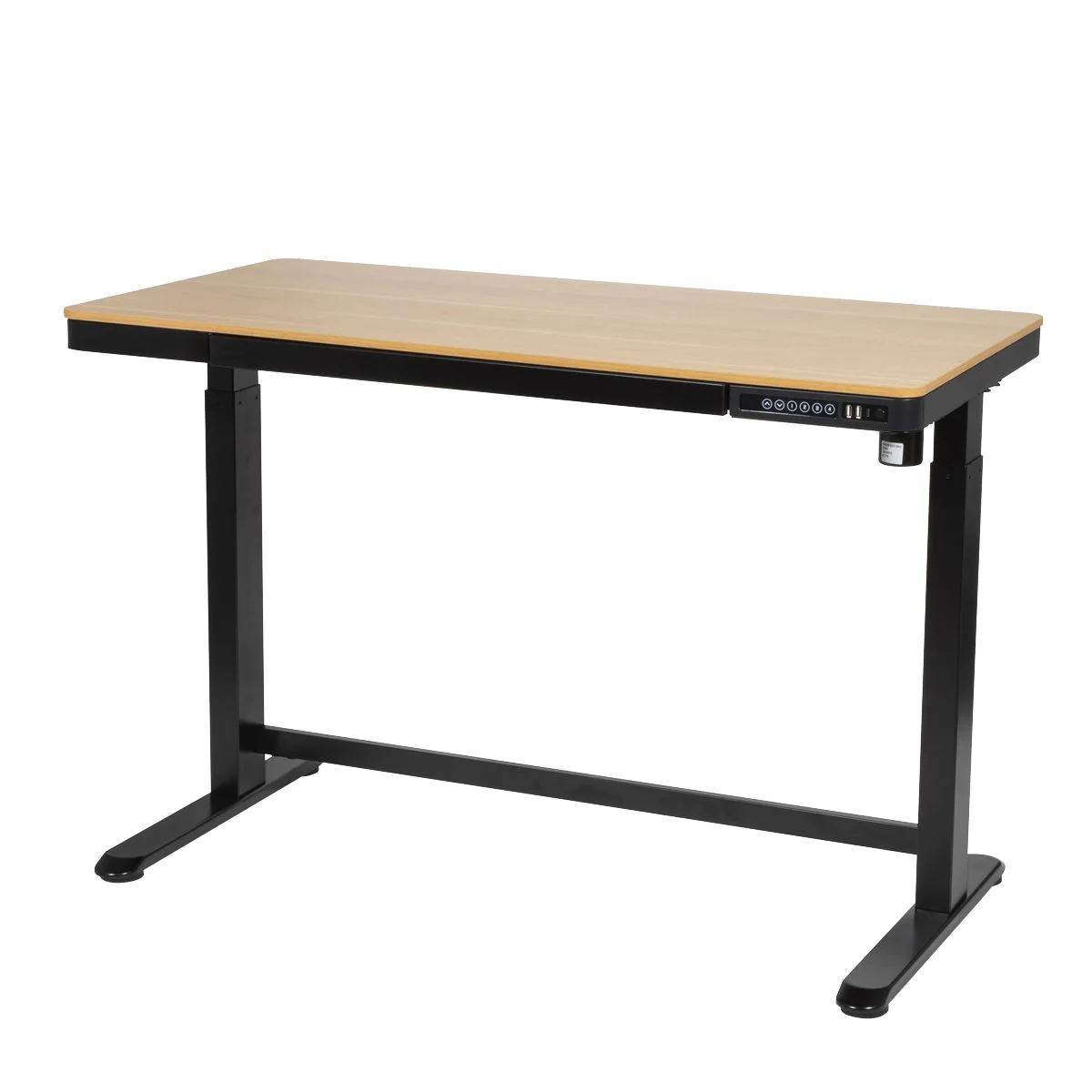 Dellonda Single Motor Electric Desk with Control Panel USB Port & Drawer - Image 9