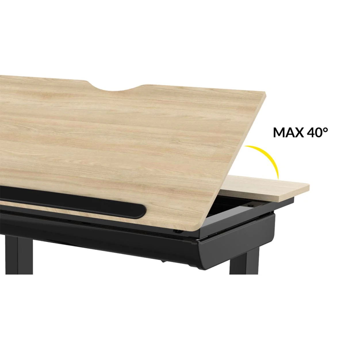 Dellonda Single Motor Ultra-Quiet Electric Adjustable Drawing Table - Image 11