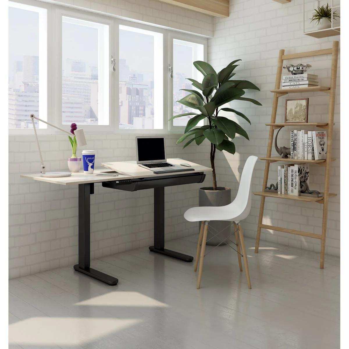 Dellonda Single Motor Ultra-Quiet Electric Adjustable Drawing Table - Image 9
