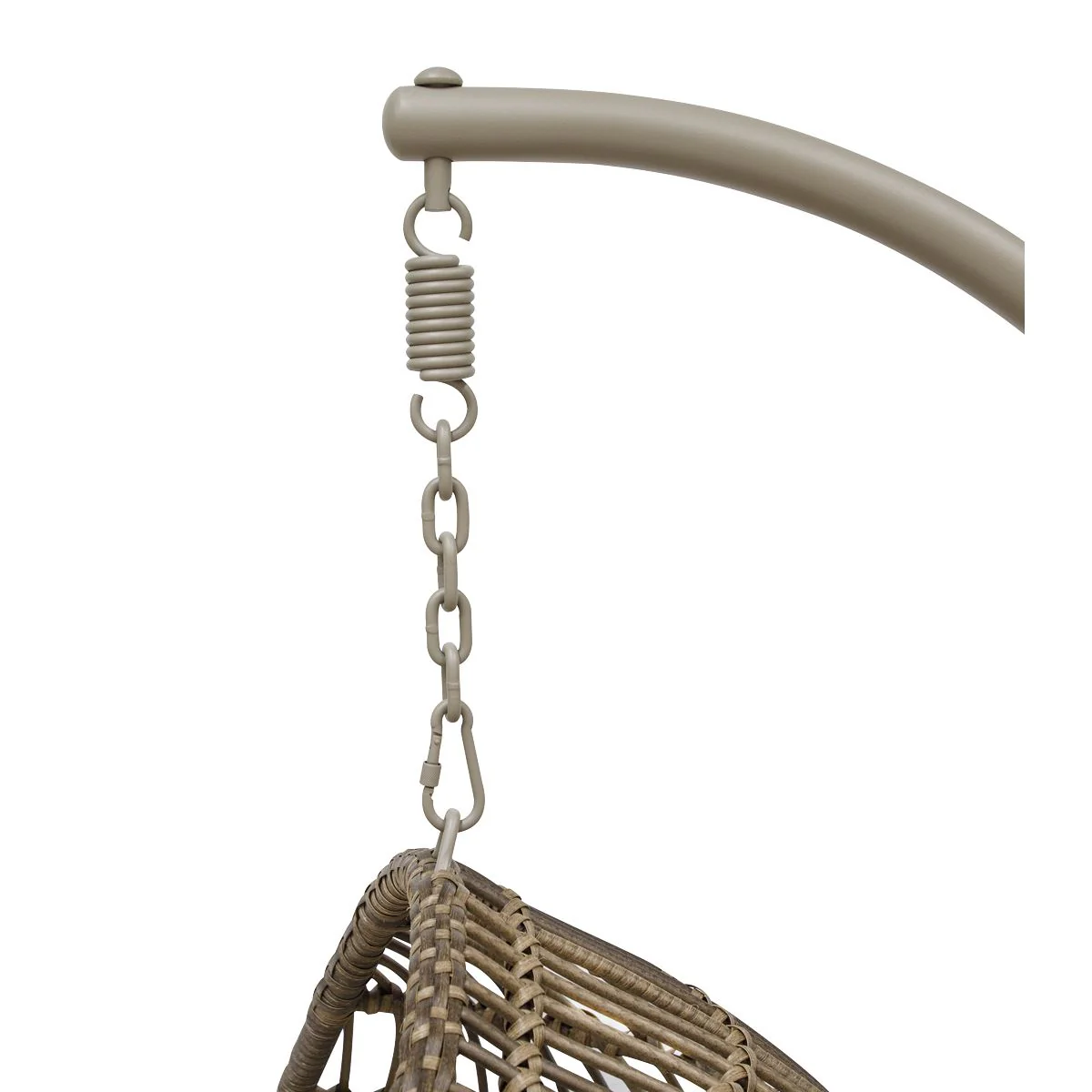Dellonda Single Swinging Egg Chair with Cushion DG60 - Image 3