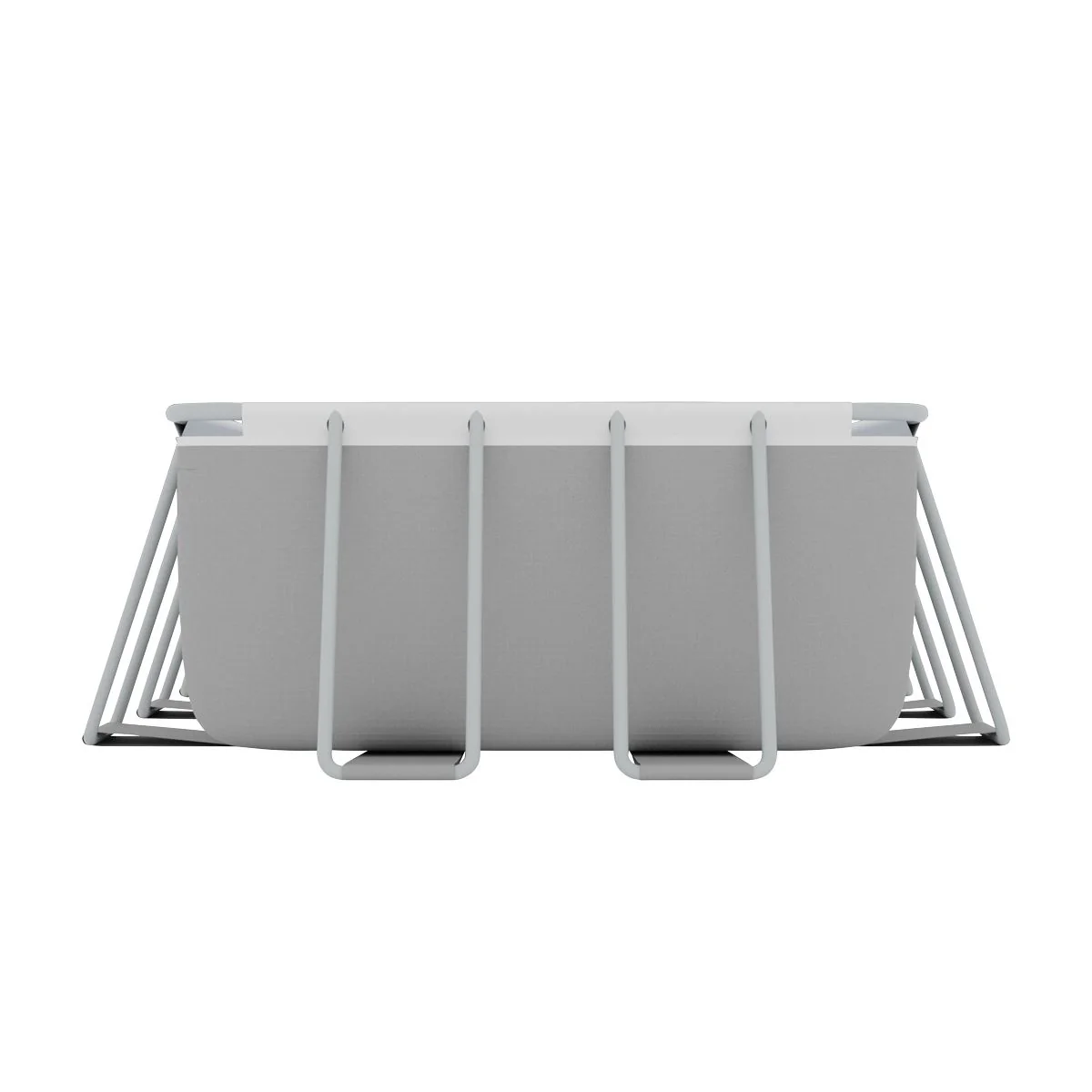 Dellonda Steel Frame Rectangular Swimming Pool - Step Ladder & Filter Pump 21ft - Image 10